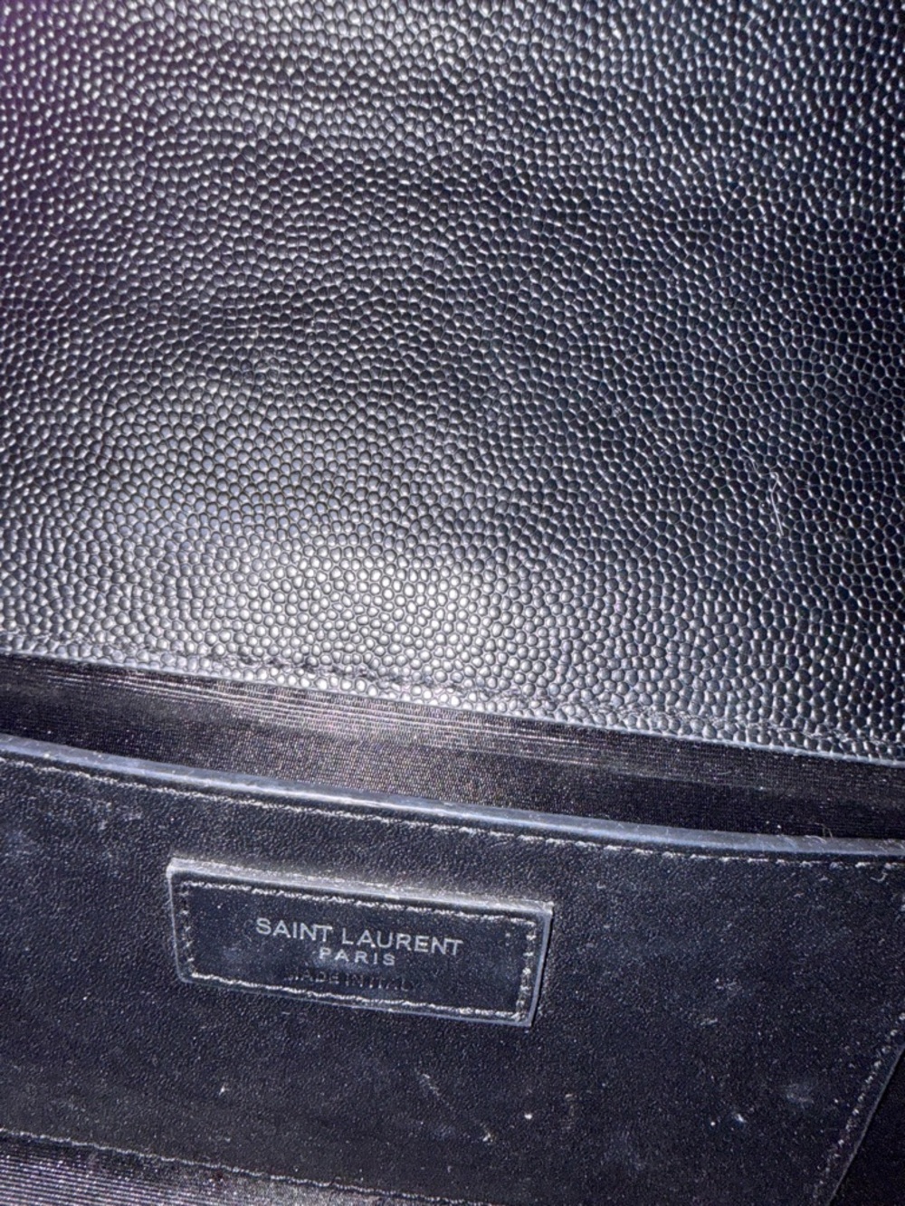 Saint Laurent Black Leather Chain Crossbody Bag - Picture 8 of 15